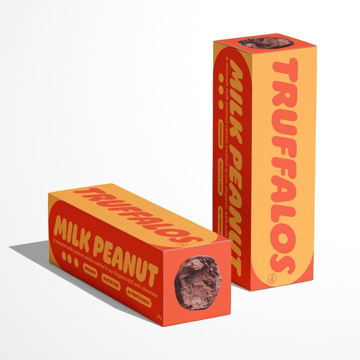 Milk Peanut Truffalos for wholesale by Chow Cacao Chocolate