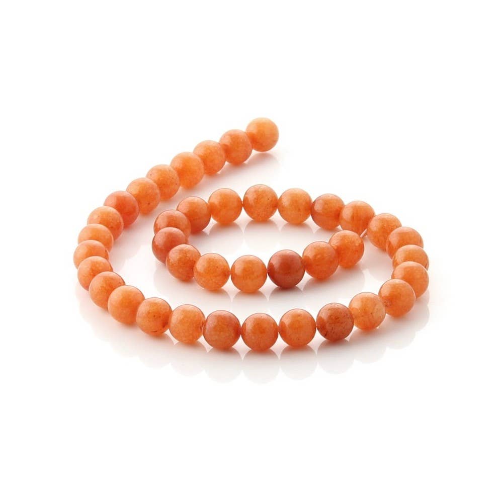 UniArt - Wholesale Beads - Orange Aventurine - Beads for Stringing3