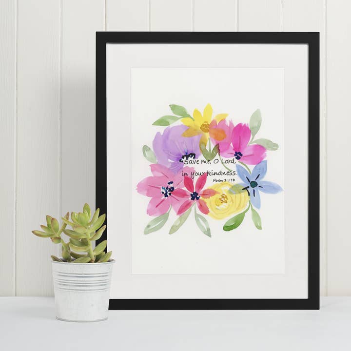Psalm 31:17b Watercolor Illustration for wholesale by Mary Reichter