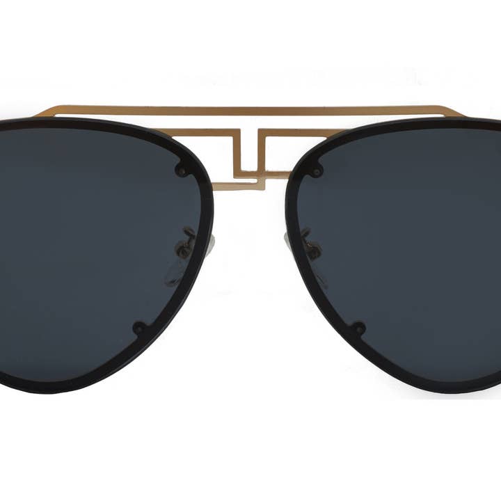 FAMKE - Or/Noir pour la vente par SLOANE Eyewear