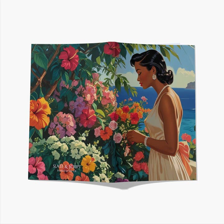 Taccuino A5 'Garden Bouquet' di Slate and Script 80 pagine per la vendita all'ingrosso da parte di Slate and Script