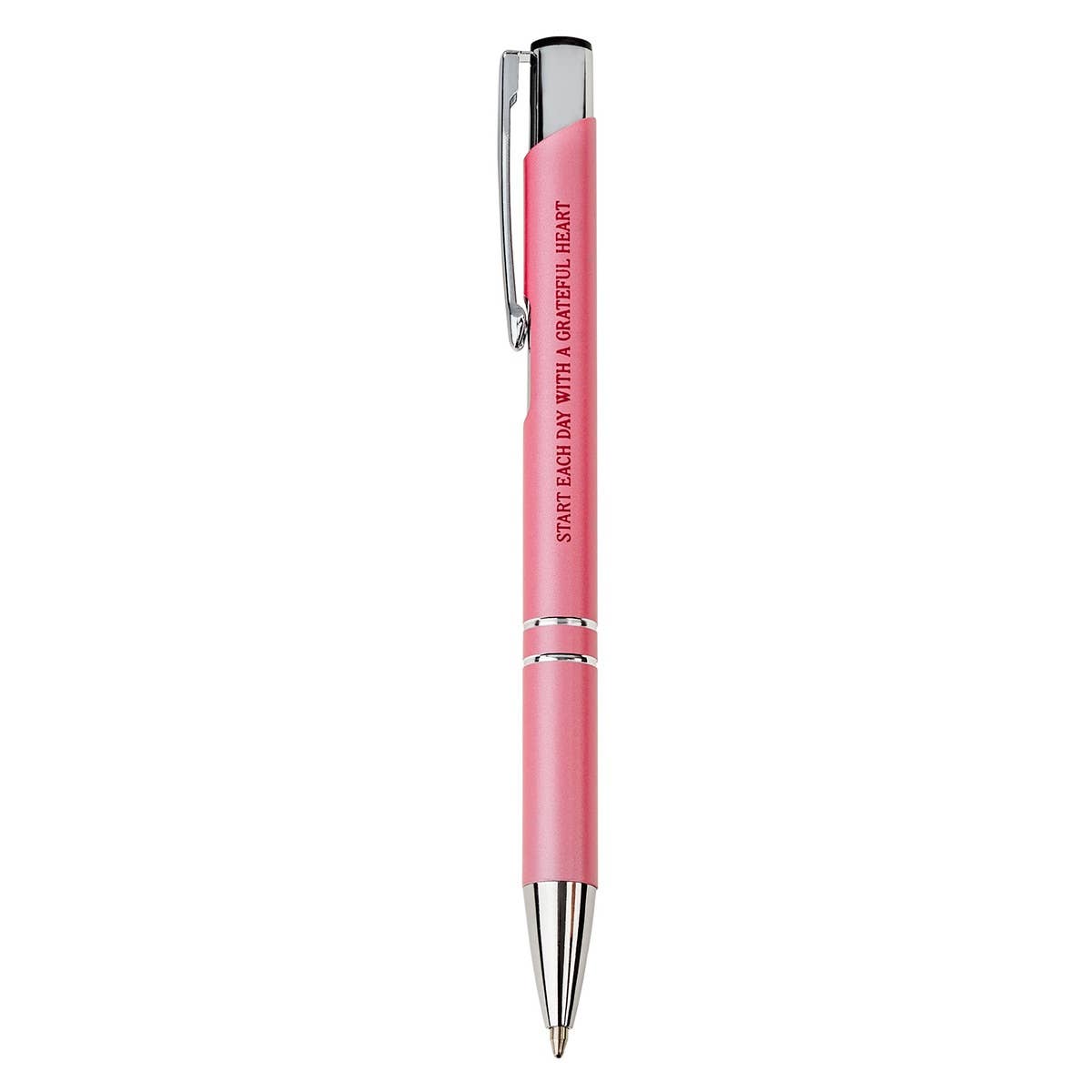 Christian Art Gifts - Wholesale Pen - Pen in Case Pink Grateful Heart2