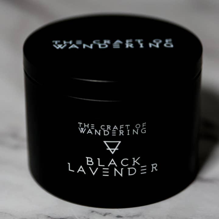 The Craft of Wandering – Großhandel Reisekerzen – Schwarze Lavendel-Kerze0