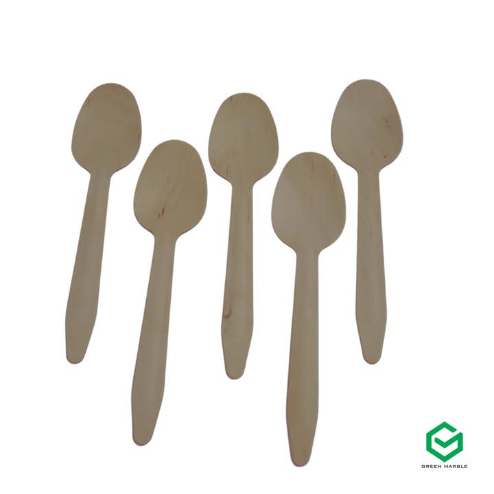 Green Marble Club - Wholesale Kitchen spoon - Disposable Wooden Spoon - 200 pcs1
