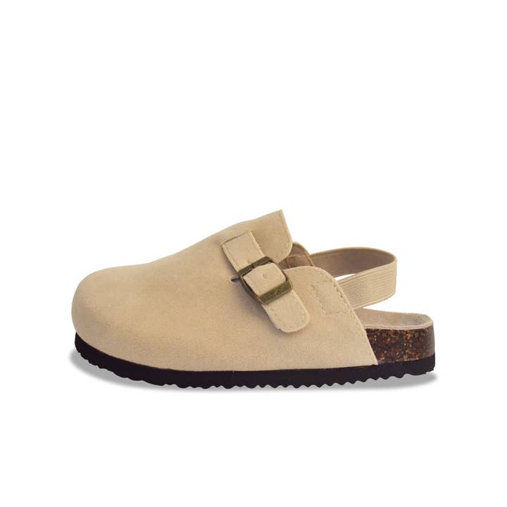 Sabots à bride élastique pour enfants Funkymonkey – Sabots légers et décontractés à enfiler avec bouton décoratif (US 5–10) pour la vente par Funkymonkey