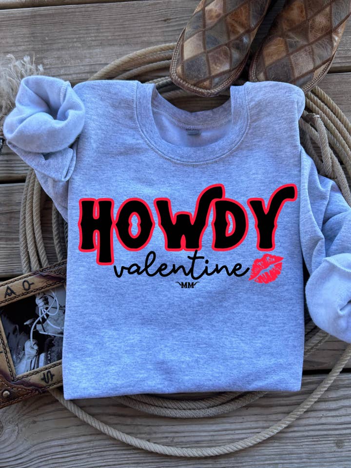 Howdy Valentine Sweater for wholesale by Maggi Mae's