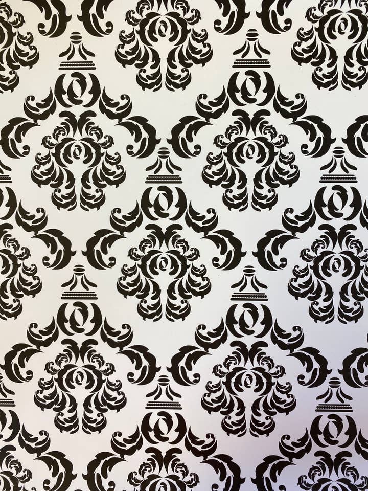 STAHLS CAD-CUT HTV VINYL 20" X 12" SHEET DAMASK for wholesale by Waterman's Loft Inc.