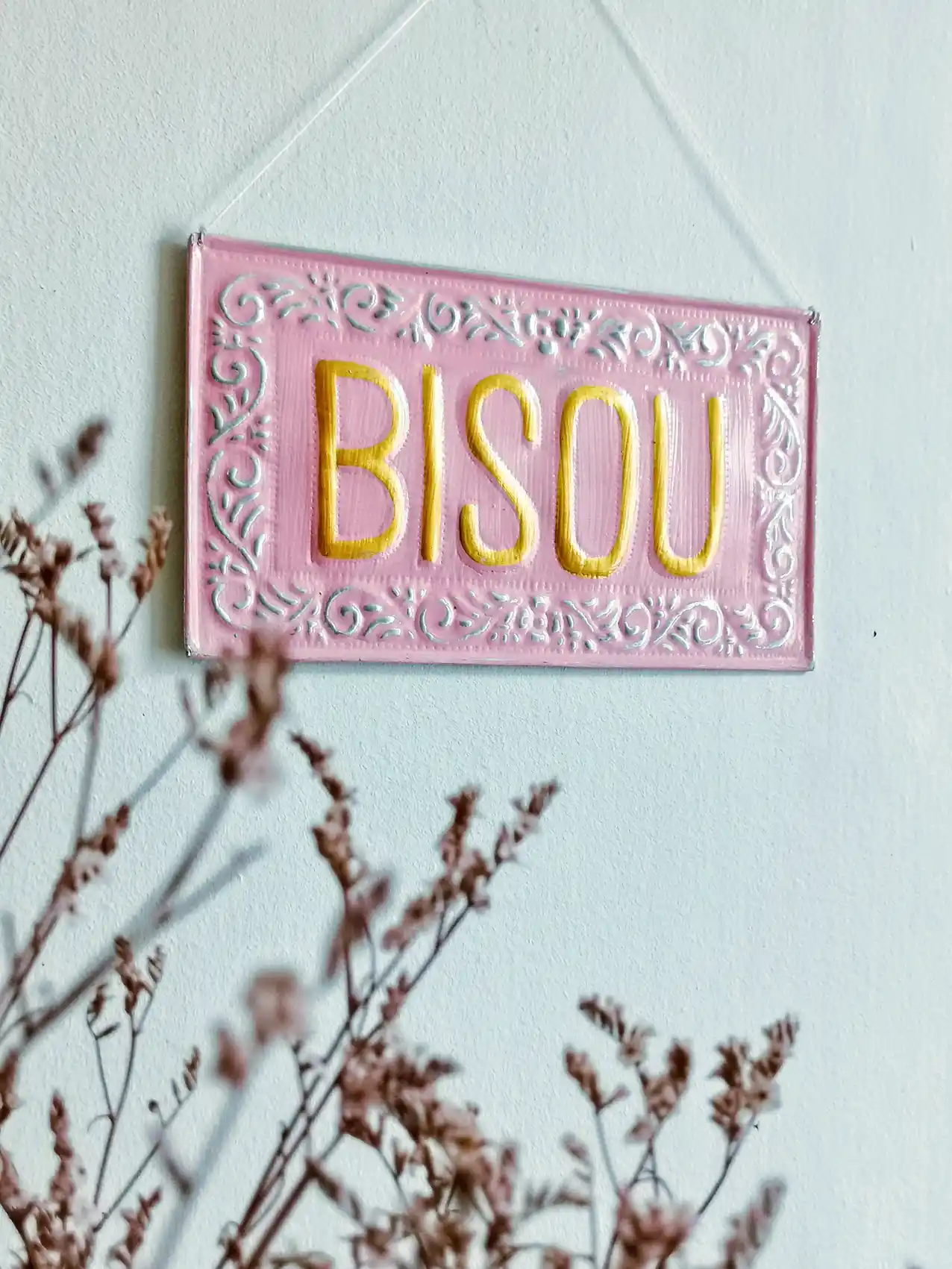 Nayda Diaries - Wholesale Wall Accent - BISOU metal decorative plate1