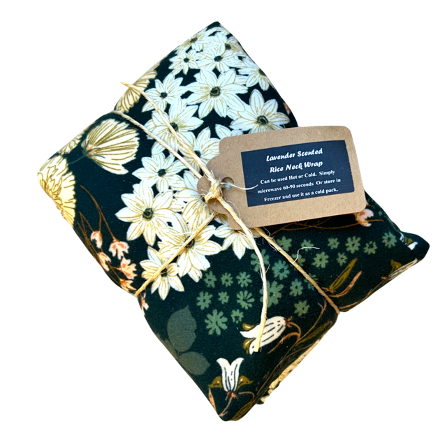 dkhandmade - Wholesale Hot/Cold Compress - Flannel Lavender Scented Therapy Rice Neck Wraps Floral/Geom1