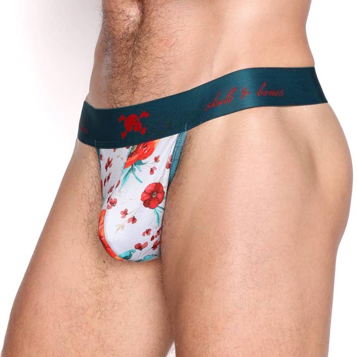 Playful Poppy Thong for wholesale by Skull & Bones
