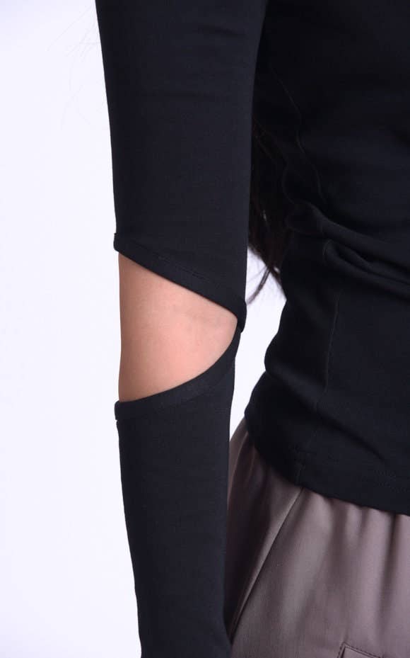 Metamorphoza - Wholesale Knit Top - Women's - Black Casual Top6