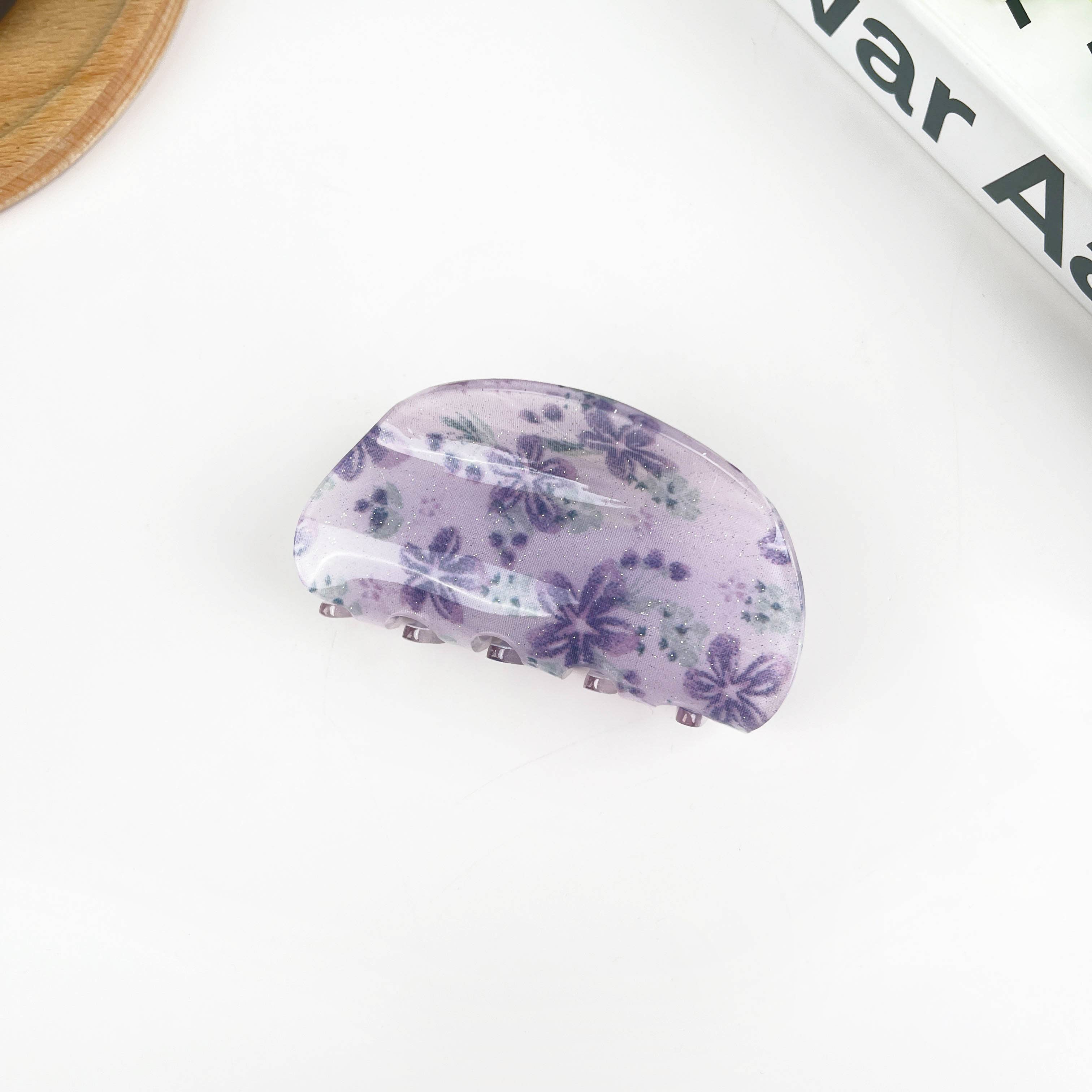 TheDivaSoap - Wholesale Hair Clip - Women's - Small Flower Semicircle Hair Clip7