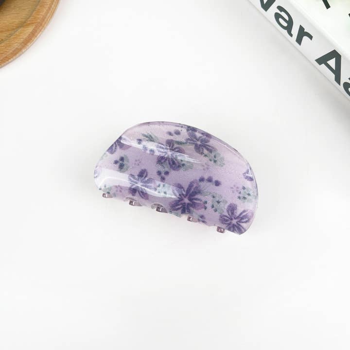 TheDivaSoap - Wholesale Hair Clip - Women's - Small Flower Semicircle Hair Clip7