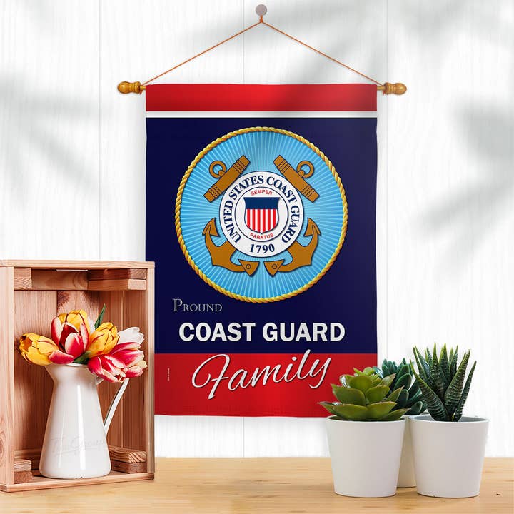Two Group Flag Co - Wholesale Flag - Coast Guard Proudly Family Armed Forces Military Decor Flag2