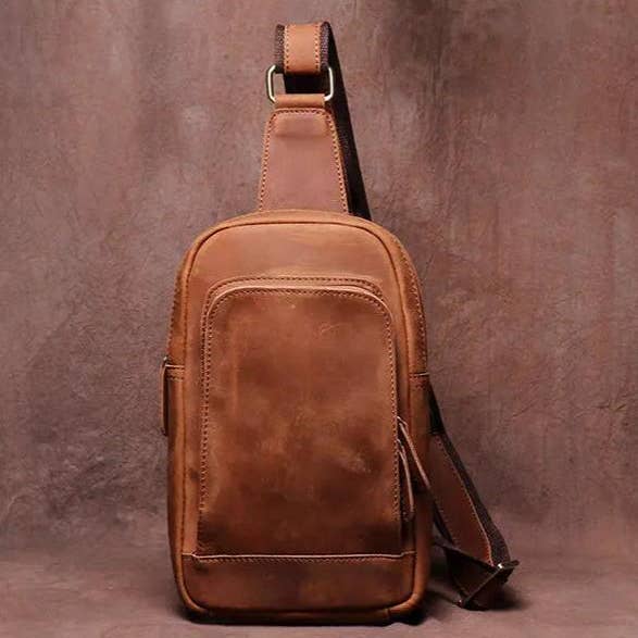 Erling Leather Sling Bag | Crossbody Leather Pack for wholesale by Steel Horse Leather
