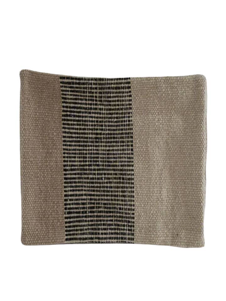 VALLE CUSHIONS - STYLE 4 - LARGE | NATURAL, BLACK AND SAND for wholesale by The Andes Project