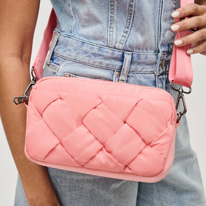 Sol and Selene – bolsa tiracolo - Mulher por atacado – Inspiração - Bolsa a Tiracolo de Nylon Entrançado
