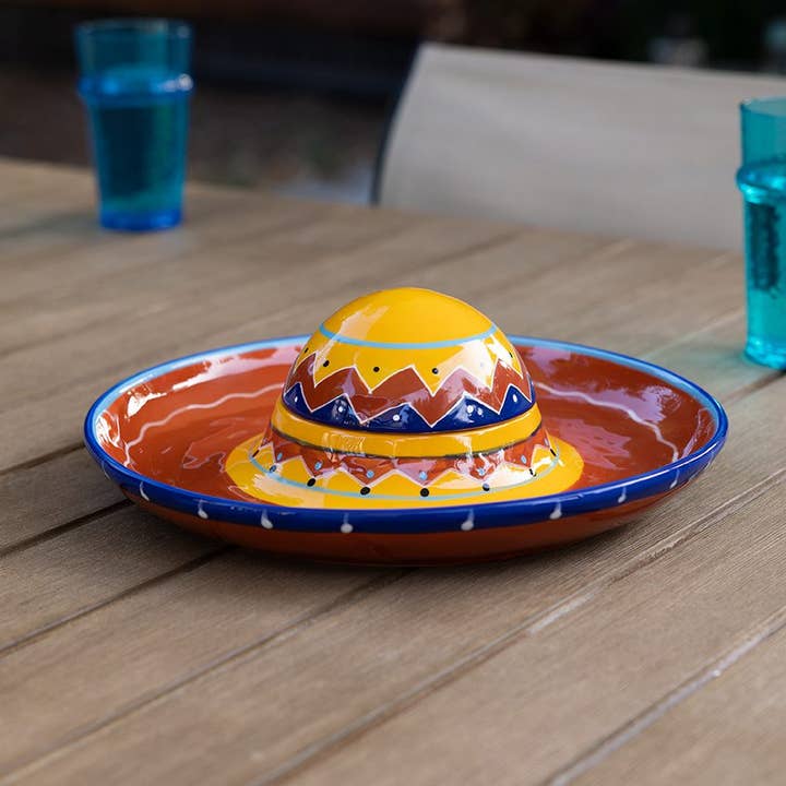 Blue Sky Clayworks - Wholesale Condiment/Dip Bowl - FIESTA SOMBRARO LIDDED CHIP DIP3