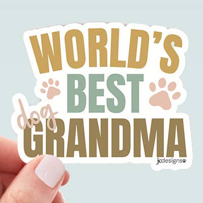 Dog Grandma Vinyl Sticker for wholesale by JC Pet Designs