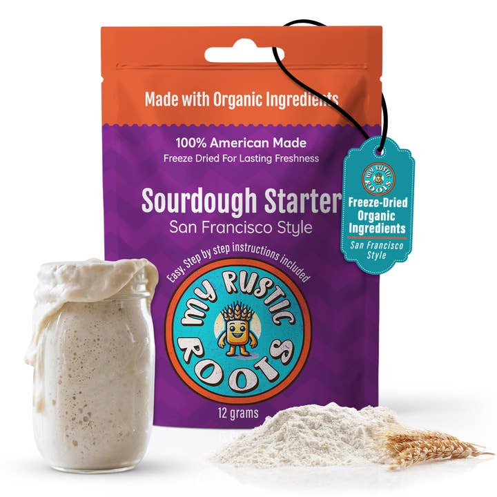 Organic, Non-GMO Sourdough Starter | Freeze Dried | 12gm for wholesale by My Rustic Roots