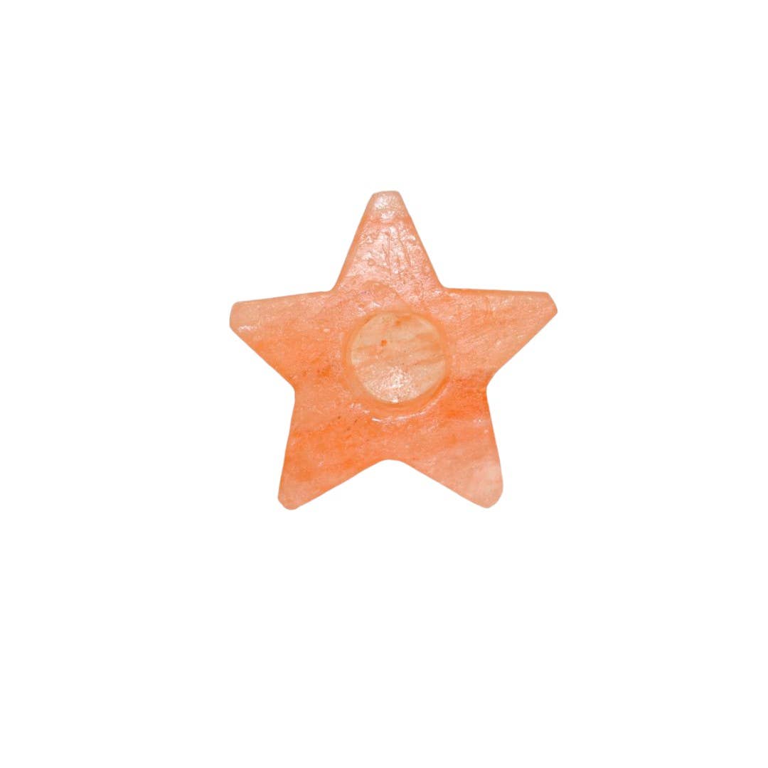 pirotta srl - Wholesale Salt Lamp - Himalayan Salt Star Tealight Holder 11x6 cm1