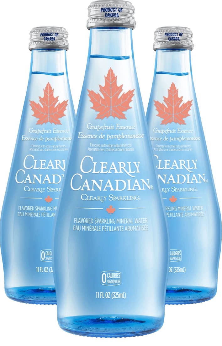 Clearly Canadian Sparkling Water - Wholesale Sparkling Water - Clearly Sparkling Grapefruit Essence Water