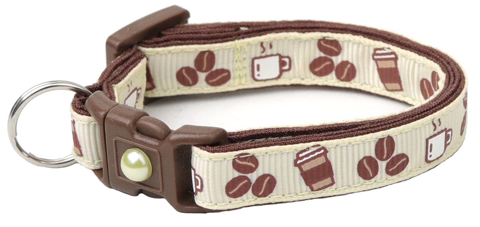 From Pugs to Persians Pet Accessories, LLC - Wholesale Pet Collar - Cat - Coffee Beans Breakaway Cat Collar20