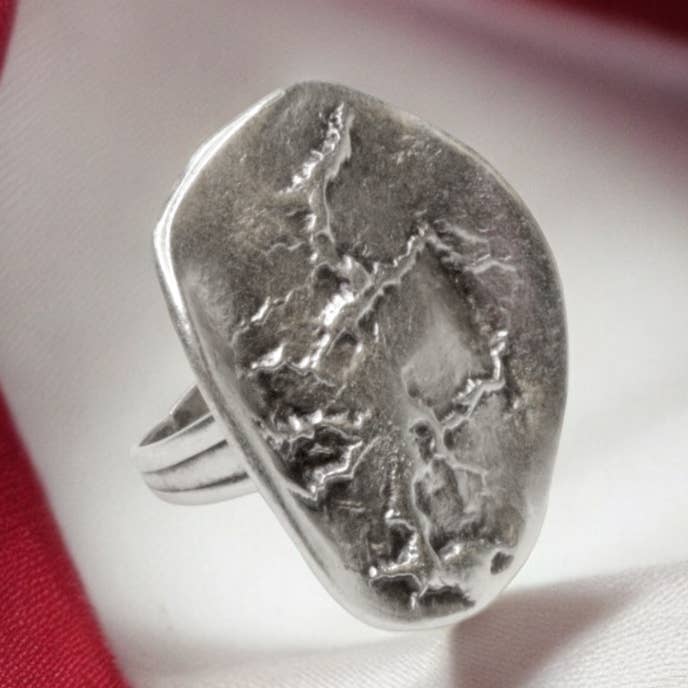 Artigo # NR-6023 - Anel de Estanho por atacado de The Ancient Bazaar Jewelry & Accessories