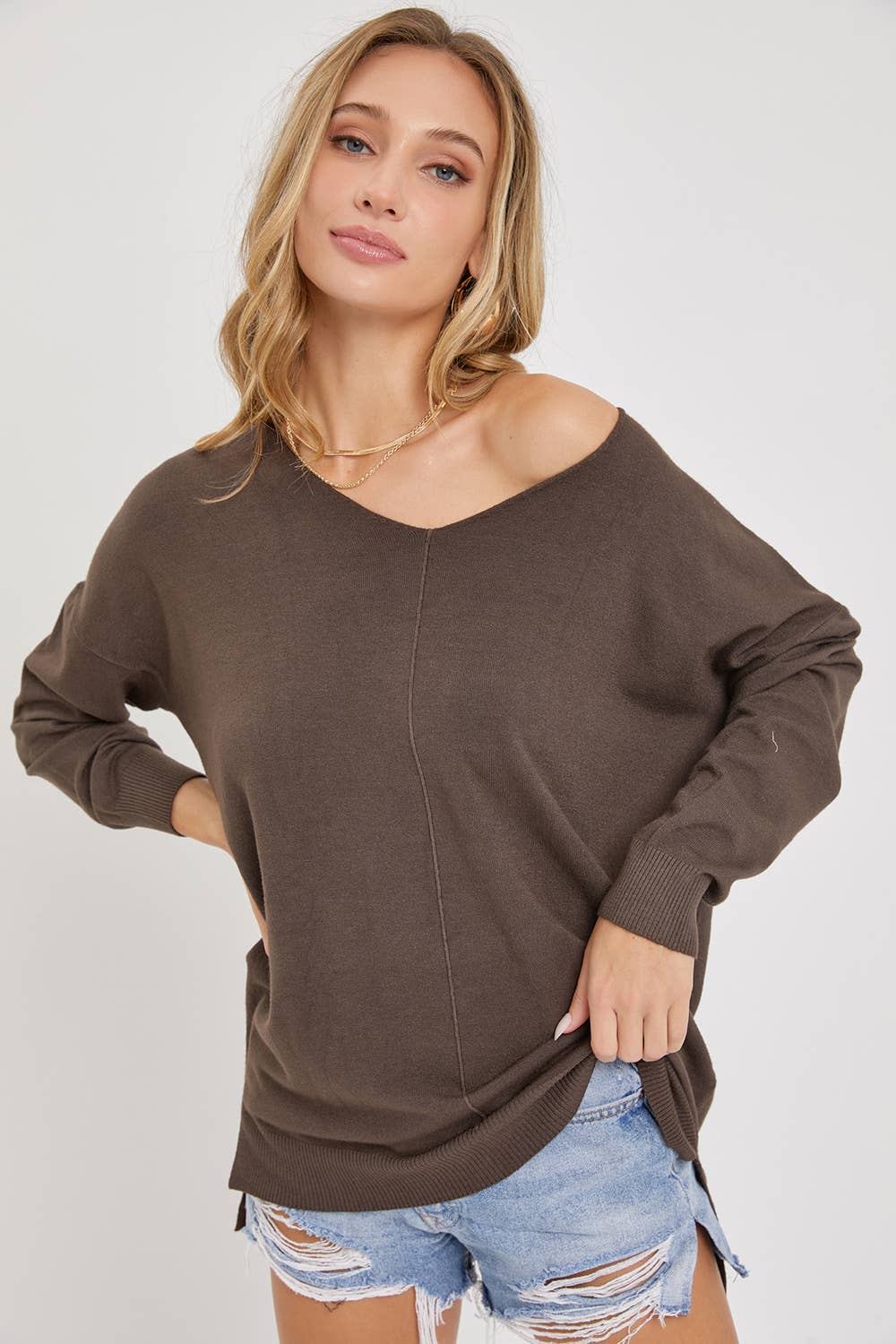 Sweet Lovely by Jen – wholesale Knitted jumper – Women′s – COZY KNIT  RELAXED  COMFY CASUAL  SWEATER78