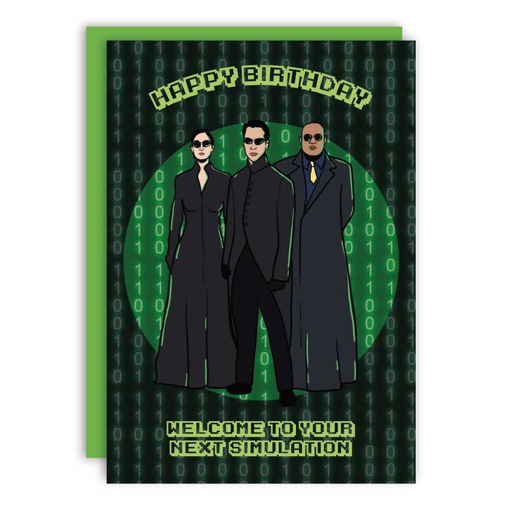 Studio Soph (We Pay Your Import Fees - We Ship DDP) - Wholesale Birthday Card - Happy Birthday Next Simulation Matrix Greeting Card