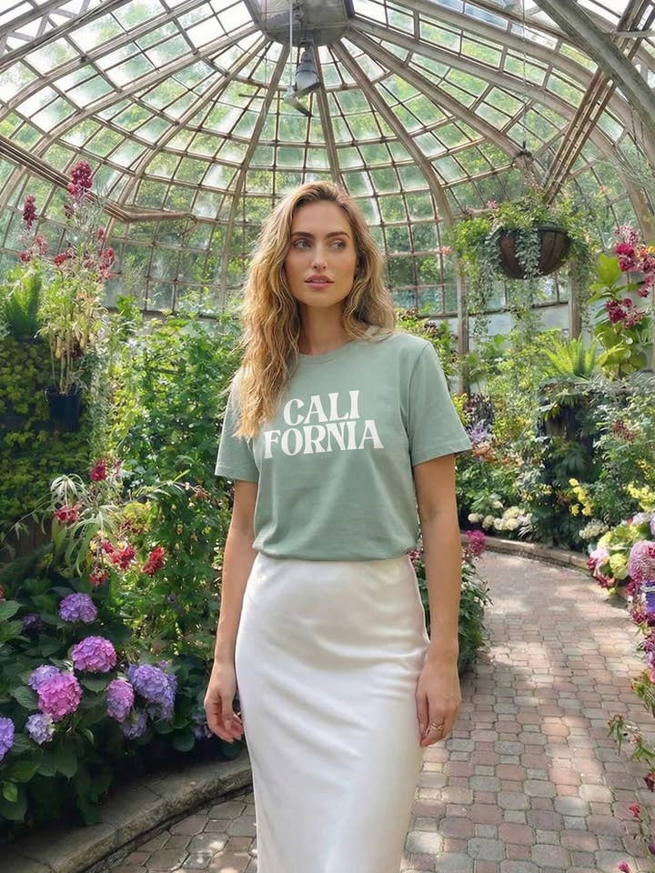 180 g/m² Unisex Bio-T-Shirt mit Kalifornien-Print für den Großhandel von Missi Clothing