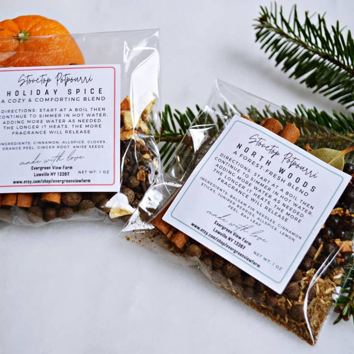 Evergreen View Farm - Wholesale Potpourri - Simmer Stovetop Potpourri Holiday Spice Fall Christmas Blend