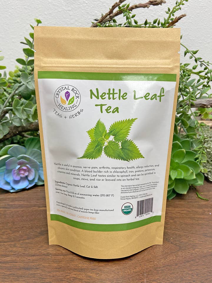 Tisane de Feuille d'Ortie 20ct Bio pour la vente par Crystal Rock Healing, LLC