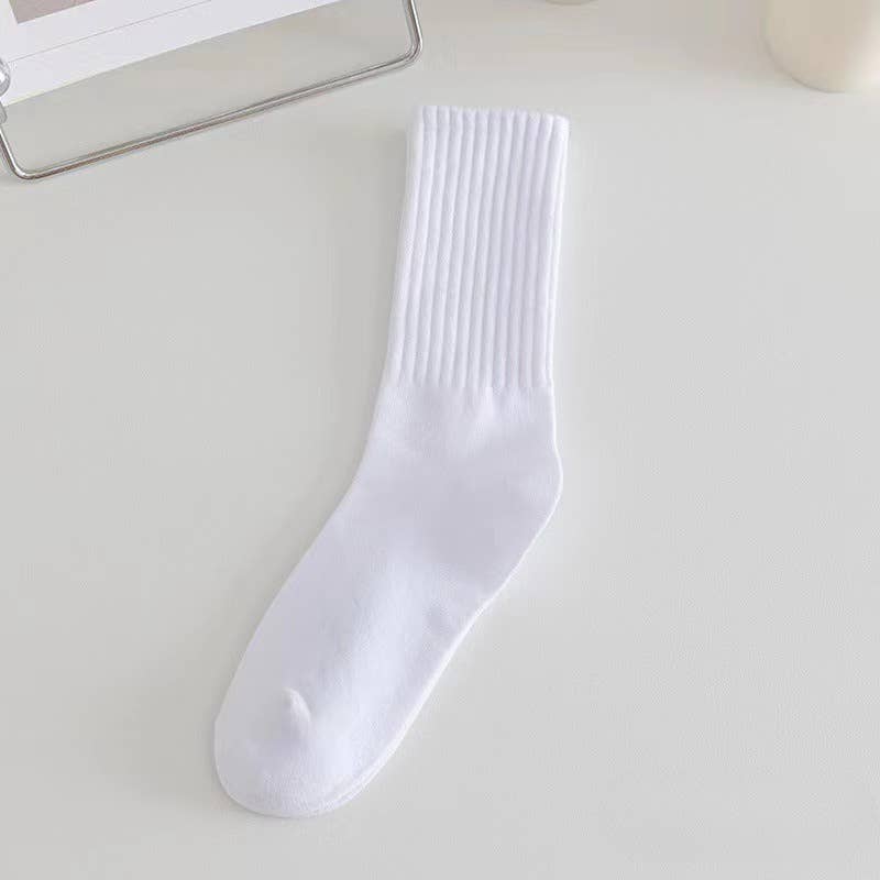 Sweetkama - Vendita all'ingrosso Calzini - Donna - Calzini da donna a coste a tinta unita sopra la caviglia SKASC41800