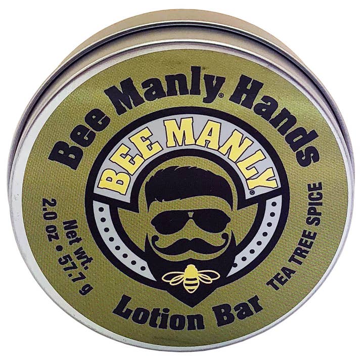 Honey House Naturals - Wholesale Solid Lotion - Bee Manly Hands Lotion Bar