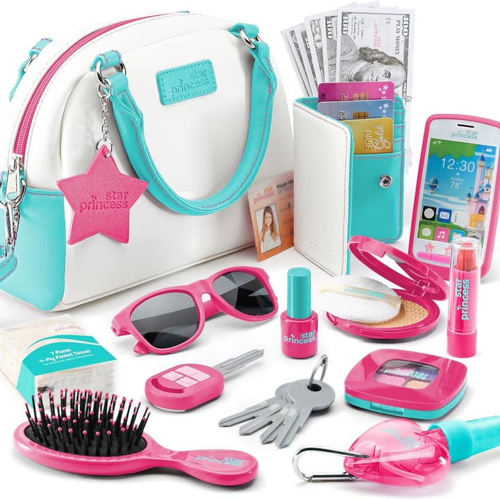 Stargo Brands Llc - Vendita all'ingrosso Set di giocattoli - Bambini - Set deluxe di borsa da gioco con accessori - Edizione rosa2