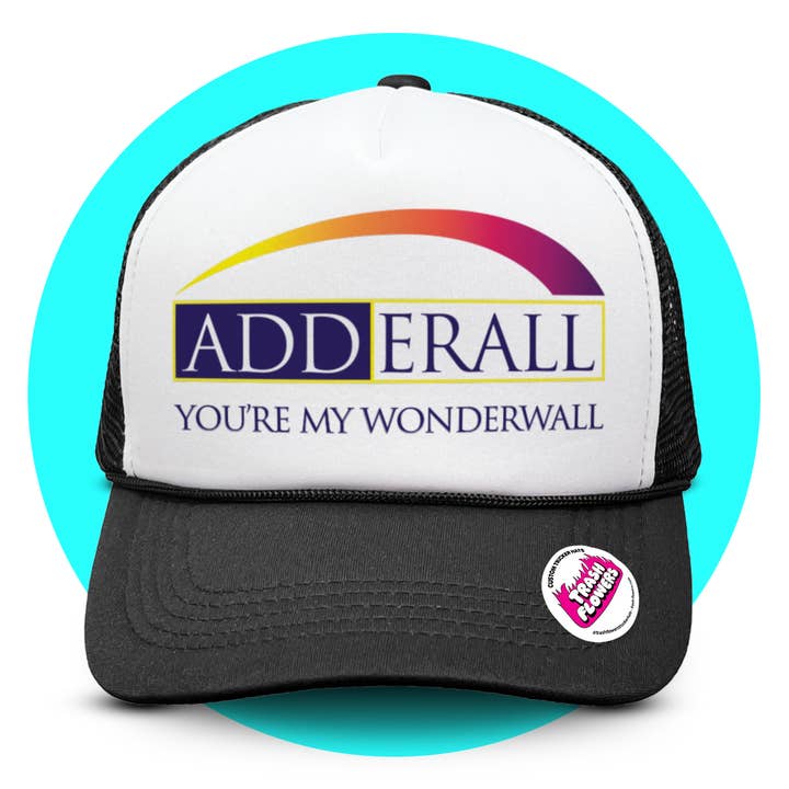 Trash Flowers Trucker Hats - Vente Casquette de camionneur – unisexe - Casquette de camionneur Adderall You're My Wonderwall