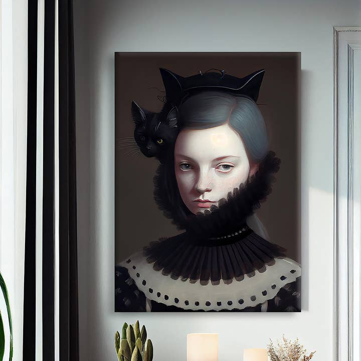 Dikhotomy - Wholesale Art Print - Impresión en lienzo de Miss Black Kitty2