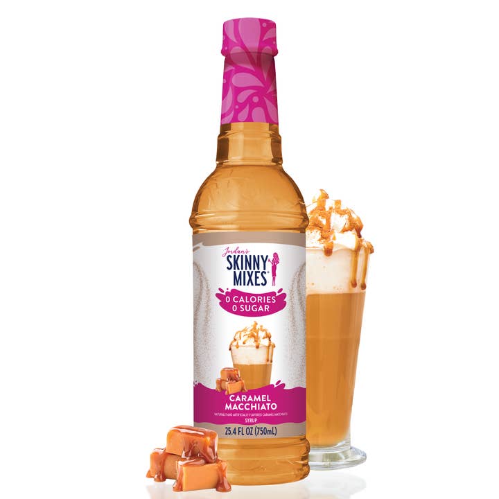 Sugar Free Caramel Macchiato Syrup for wholesale by Jordan's Skinny Mixes
