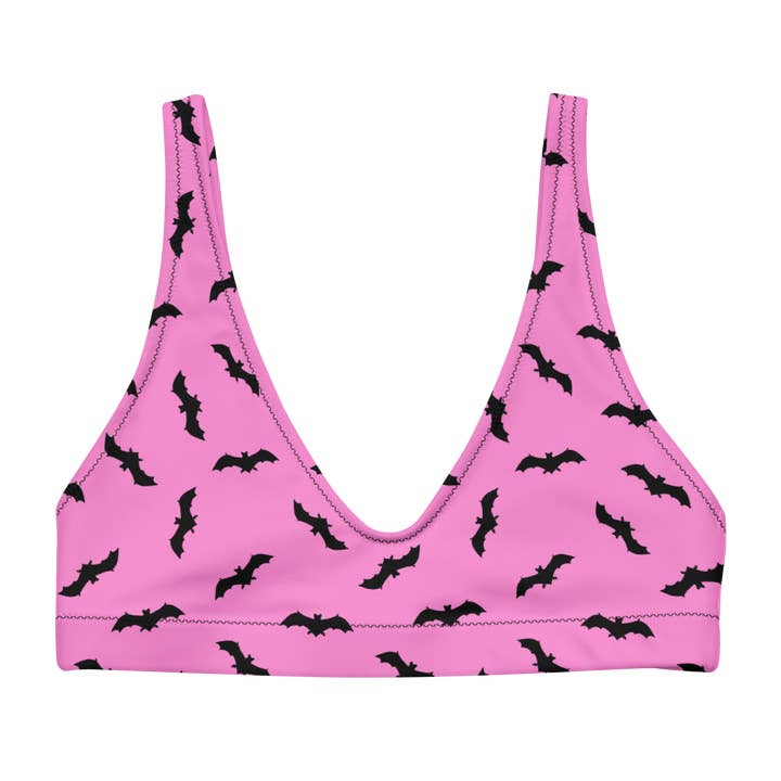 Bat Babe Sport Bikini Top for wholesale by Goth Cloth Co.