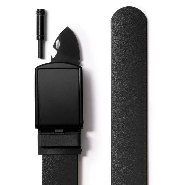 Black Survival Strap - Matte Black Buckle for wholesale by SlideBelts