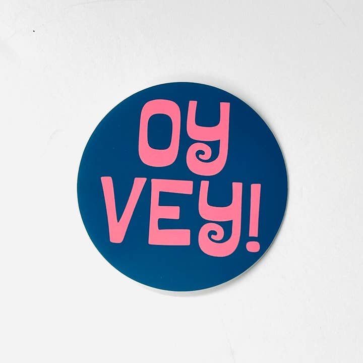 The Silver Spider - Wholesale Sticker - Oy Vey Sticker 3” vinyl Jewish Yiddish