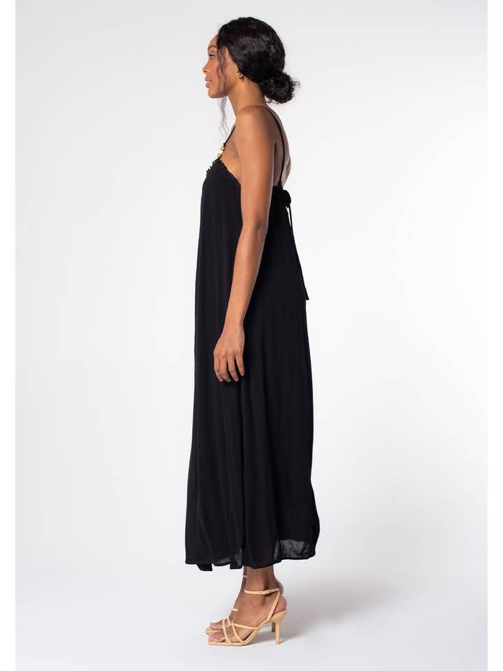 Lovestitch - Wholesale Dress - Women's - Bohemian High Slit Spaghetti Strap Maxi Dress