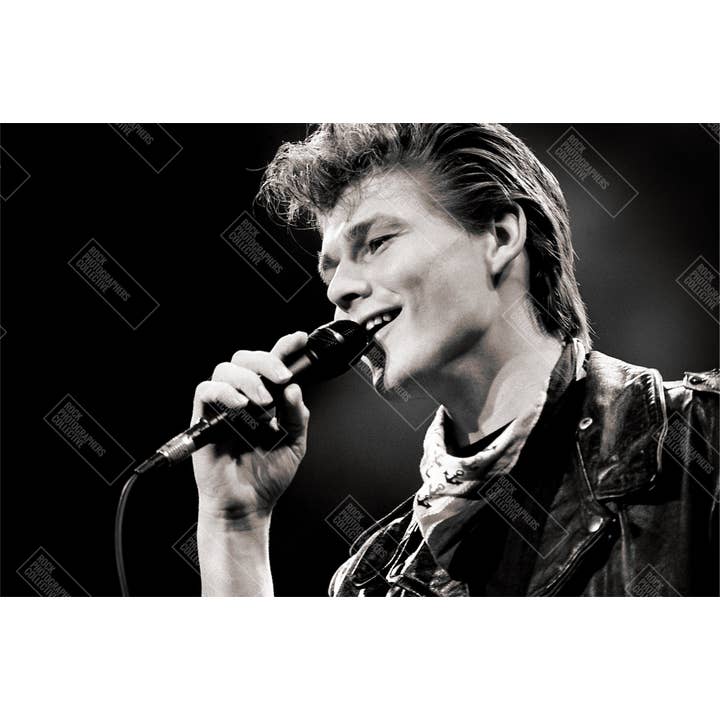 Rock Photographers Collective – Engroshandel T-shirt med serigrafitryk – til børn – A-ha Morten Harket live 1988 Børn T-Shirt1