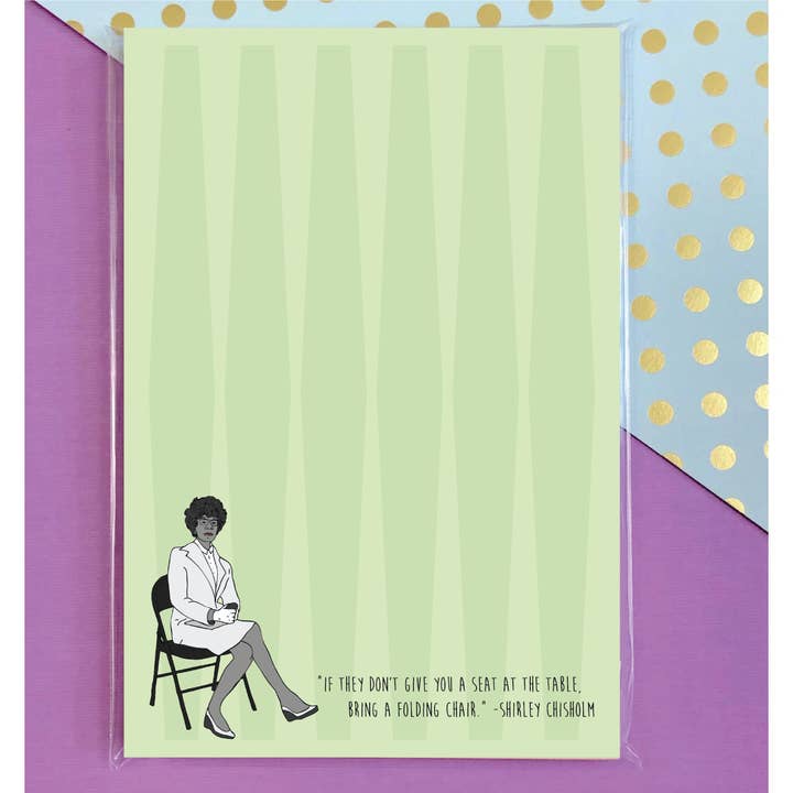 The Card Bureau - Wholesale Notepad - Shirley Chisholm Quote Notepad