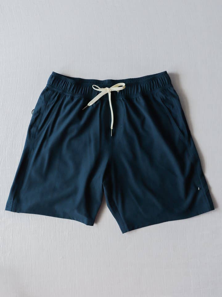 Troncos Forrados para Homem no Dia a Dia - Navy Solid por atacado de Sweethoney Clothing