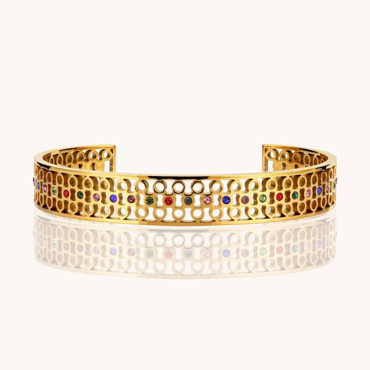 Flerfarvet Stenarmbånd for engroshandel hos ZUDO