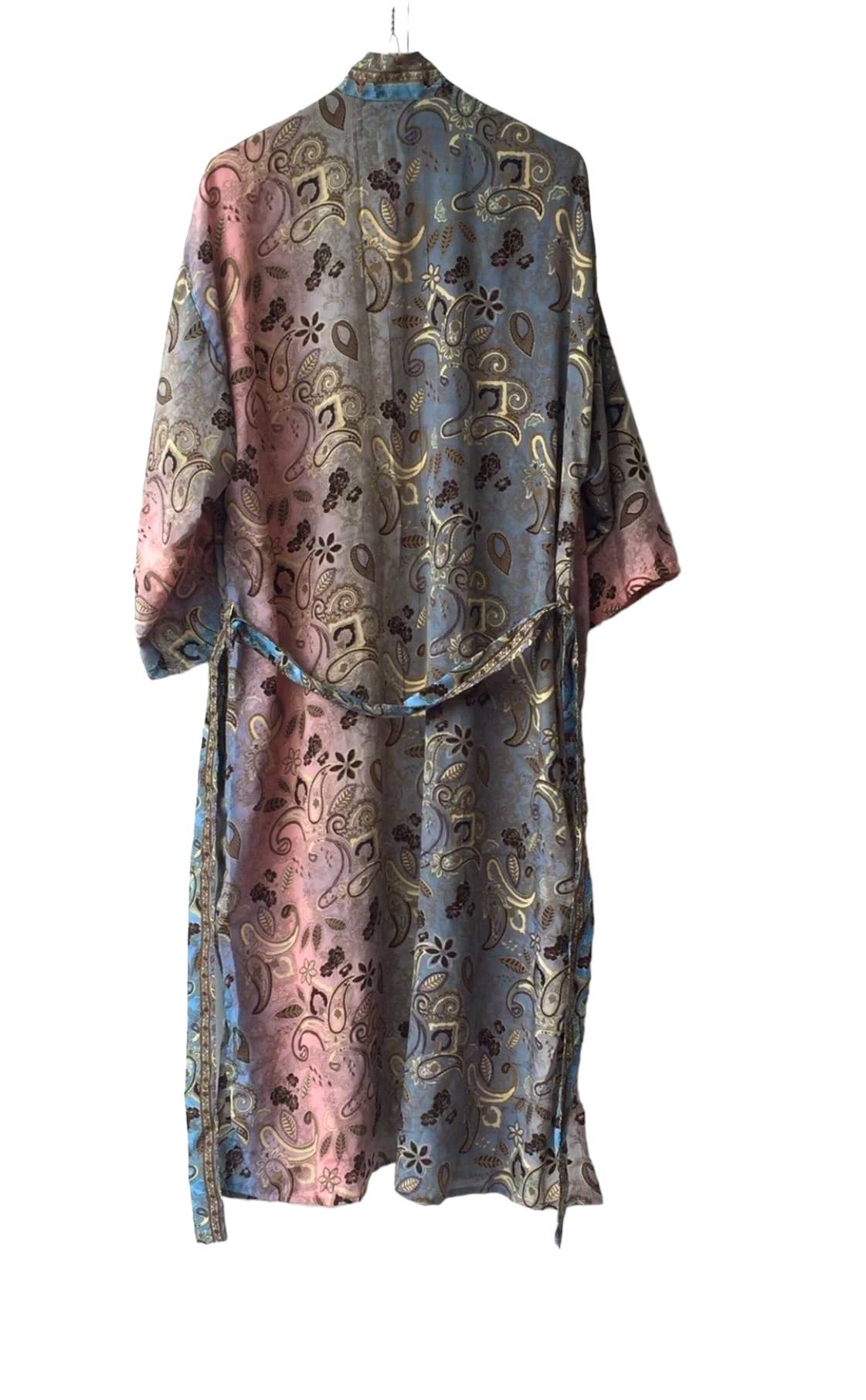 OTRACOSA - Wholesale Kimono - Women's - Kimono Long - Otra Cosa - Blue/Pink2