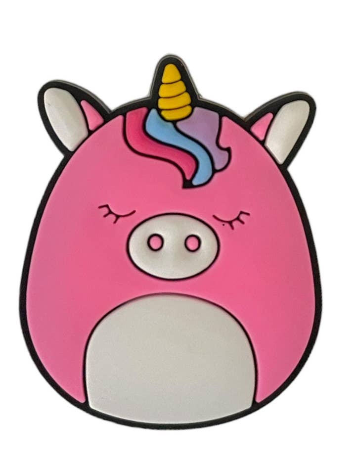 Rogue Society Apparel®️ - Vendita all'ingrosso Gioielli per scarpe - Donna - Ciondolo a forma di coccodrillo a forma di unicorno Squishmallow0