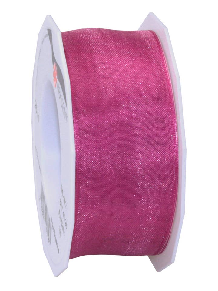 Four Seasons organza 25m rol 40mm magenta met voor wholesale door C.E. PATTBERG GmbH & Co. KG